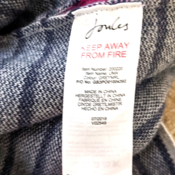 Joules Knitware, Wool Blend Navy Polka Dot Sweater, Size 6 (Fits Size Small) - Picture 5 of 7